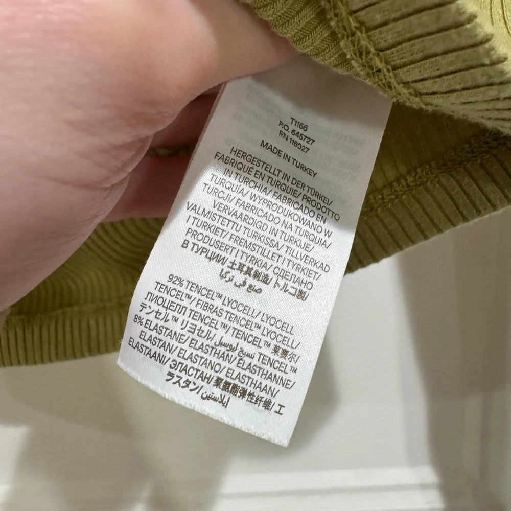 Boden Soft Ribbed Scoop Neck Top River Reed Green - Picture 4 of 7